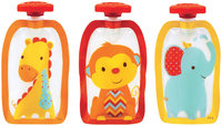 Infantino Fashion Squeeze Pouches - Animals - 4 oz - 50 ct
