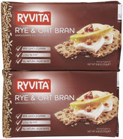 Ryvita Crisp Bread Ryvita B37285 Ryvita Rye and Oat High Fiber Bran -10x8.8 Oz