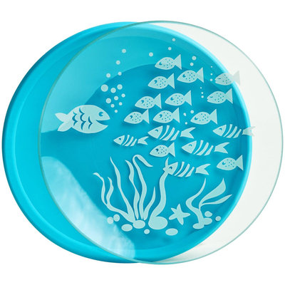 Brinware School of Fish Glass Dish - Blue