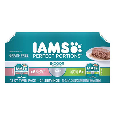 Iams™ Perfect Portions™ Indoor Paté Salmon & Turkey Cat Food