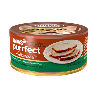 Iams™ Purrfect Delicacies™ Slow-cooked Turkey & Liver Dinner in Gravy Cat Food