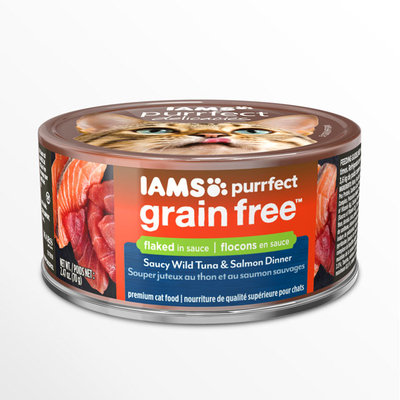 Iams™ Purrfect Grain Free Saucy Wild Tuna & Salmon Dinner Wet Cat Food