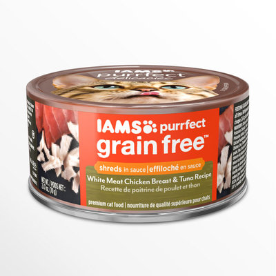 Iams™ Purrfect Grain Free White Meat Chicken Breast & Tuna Recipe Wet Cat Food