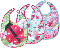 JJ Cole Bib Set - Pink Flutter - 3 ct