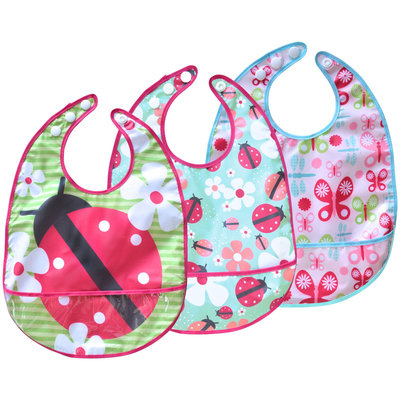 JJ Cole Bib Set - Pink Flutter - 3 ct