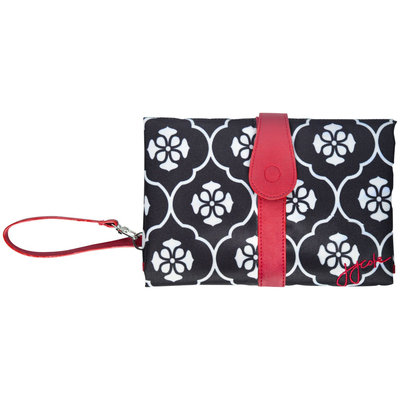 Jj Cole Collections JJ COLE BLACK FLORET CHANGING CLUTCH