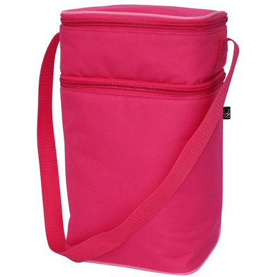 J L Childress 6 Bottle Cooler - Pink/Light Pink