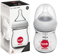 JoovyA Boob 5-Ounce Baby Bottle in Grey