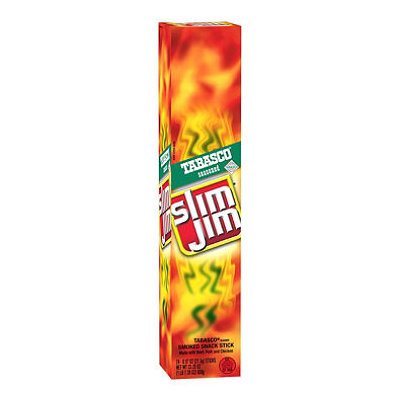 Slim Jim Giant Meat Slim Tabasco Sticks