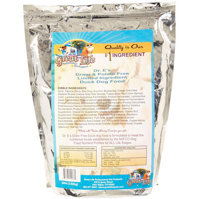 Great Life Dog Limited Ingredient Duck Dry Dog Food 8 lb.