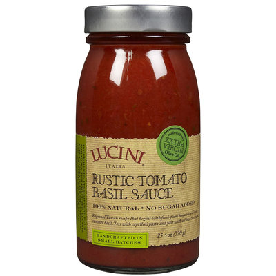 Lucini Rustic Tomato Basil Pasta Sauce, 25.5 oz