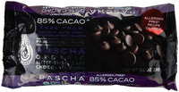 Pasha De Cartier Pascha Chocolate Baking Chip 85 Percent Cacao 8.75 Oz Case Of 6