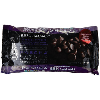 Pasha De Cartier Pascha Chocolate Baking Chip 85 Percent Cacao 8.75 Oz Case Of 6