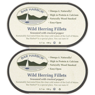 Bar Harbor Wild Herring Fillets with Cracked Pepper - 6.7 oz