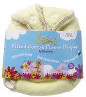 Kissaluvs Kissa's Fitted Cloth Diaper - Snap - Lemon Yellow 0