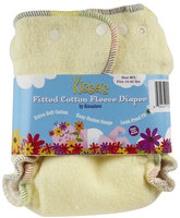 Kissa's By Kissaluvs Kissa's Cotton Fleece Fitted Diaper - Lemon Yellow