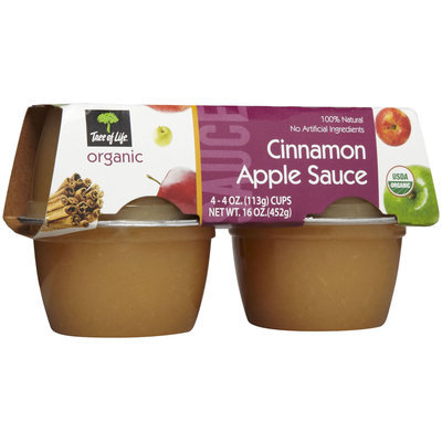 Tree of Life Organic Applesauce, Cinnamon - 1 ct.