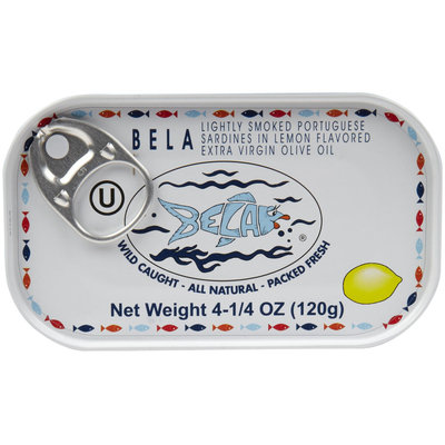 Bela-Olhao Sardines Sardines In Lemon Juice, 4.25 oz