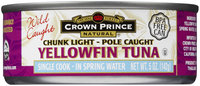 Crown Prince Yellow Fin Tuna, In Water, 5 oz