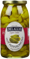 Delallo Hot Pepperoncini, 25.5 oz