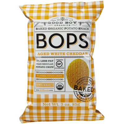 Good Boy Organics BOPS Baked Potato Snack Gluten Free Aged White Cheddar 3 oz