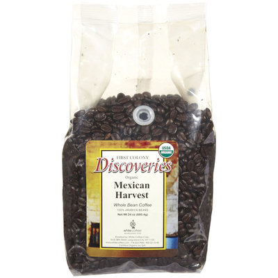 First Colony Organic Mexican Harvest Whole Bean Coffee, 24 oz