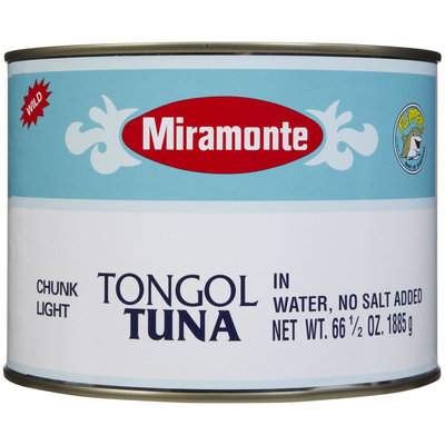 Miramonte Tongol Tuna In Water, No Salt