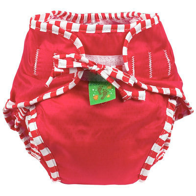 Kushies Reusable Swim Diaper - Red Solid Medium - 1 ct.