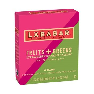 LARABAR® Fruits + Greens Strawberry Spinach Cashew Bars Fruit & Nut