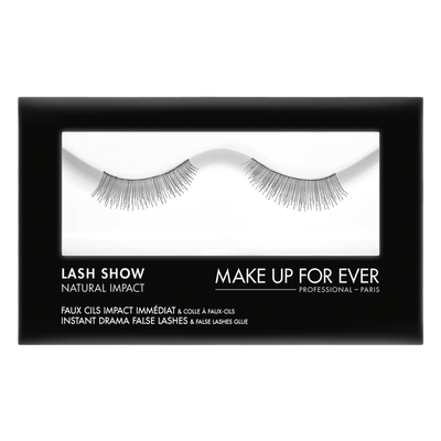 MAKE UP FOR EVER Lash Show - N-301 Instant Drama False Lashes & False Lashes Glue - Natural Impact