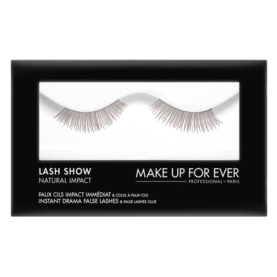 MAKE UP FOR EVER Lash Show - N-302 Instant Drama False Lashes & False Lashes Glue - Natural Impact
