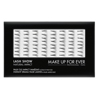 MAKE UP FOR EVER Lash Show - N-602 Instant Drama False Lashes & False Lashes Glue - Natural Impact