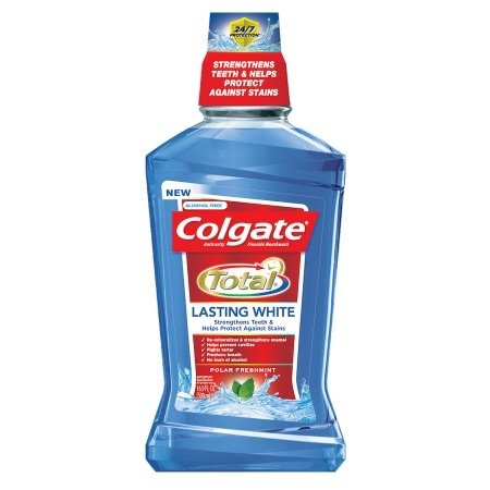 Colgate® Total® LASTING WHITE POLAR FRESHMINT MOUTHWASH