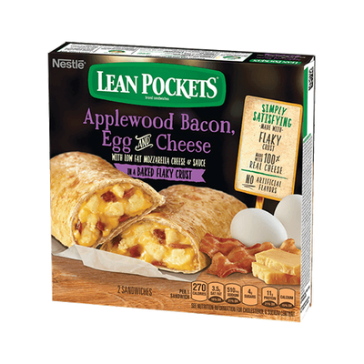 LEAN POCKETS Applewood Bacon, Egg & Cheese Sandwiches