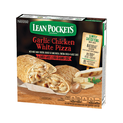 LEAN POCKETS Garlic Chicken White Pizza Sandwiches