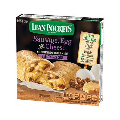 LEAN POCKETS Sausage, Egg & Cheese Sandwiches