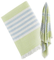 lulujo Turkish Towel - Teal & Aqua
