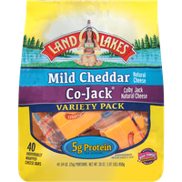 Land O'Lakes Mild Cheddar and Co-Jack Snack Cheese Variety Pack