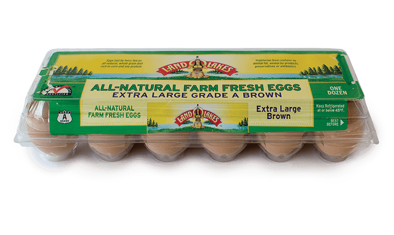 Land O'lakes All-natural Farm Fresh Eggs Extra Large Brown