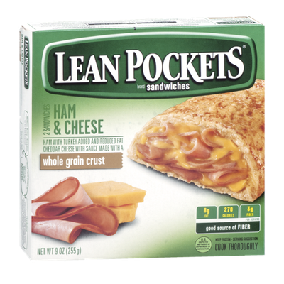 LEAN POCKETS Ham & Cheese Sandwiches
