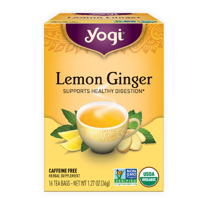 Yogi Tea Lemon Ginger Healing Formula Herbal Tea