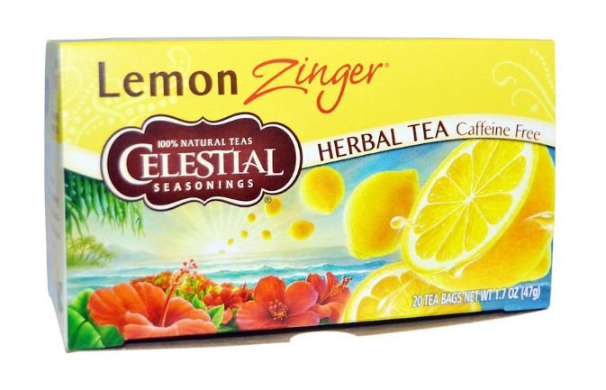 Celestial Seasonings® Lemon Zinger® Herbal Tea Caffeine ...