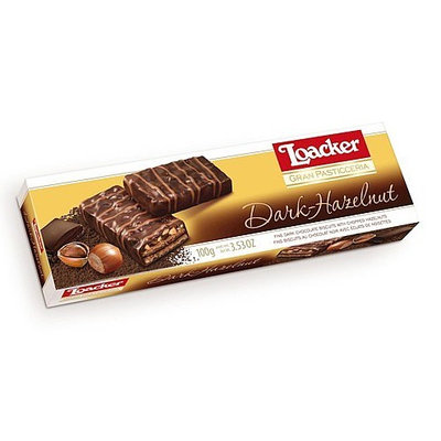 Loacker Gran Pasticceria Patisserie Dark Hazelnut Chocolate Wafer