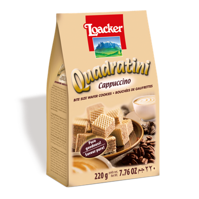 Loacker Quadratini Cappuccino Wafer