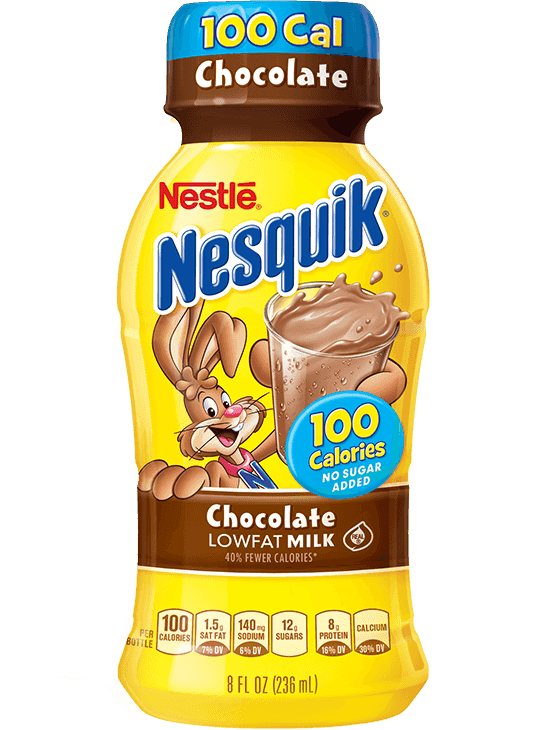 Nesquik® No Sugar Added Chocolate Ready-to-Drink Low Fat Milk
