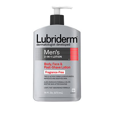Lubriderm Fragrance Free 3 in 1 Body Face and Post Shave Lotion