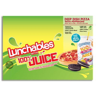 Lunchables with 100% Juice Deep Dish Pizza with Pepperoni