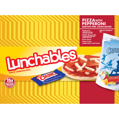 Lunchables Pizza with Pepperoni Made with Pork,Chicken & Beef