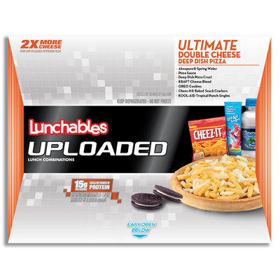 Lunchables Uploaded Ultimate Double Cheese Deep Dish Pizza