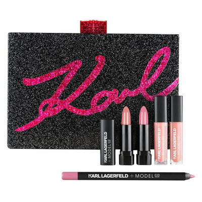 KARL LAGERFELD + MODELCO Minaudiere With Mini Lip Kit